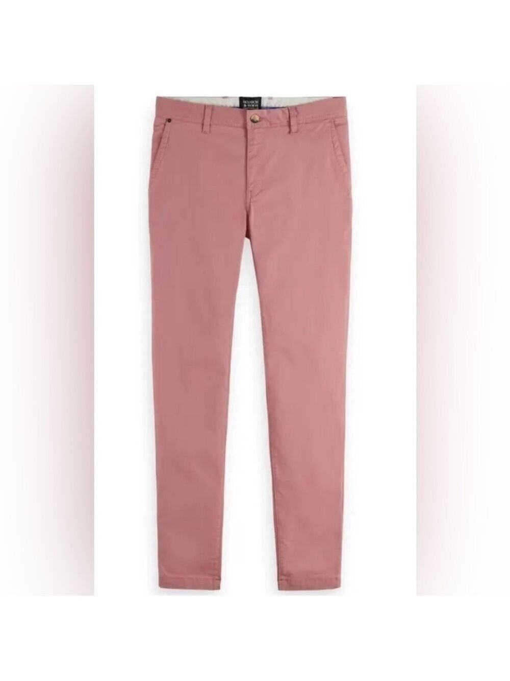 Scotch & Soda Blake Pleated Regular Slim Fit Dress Pant in Salmon 36